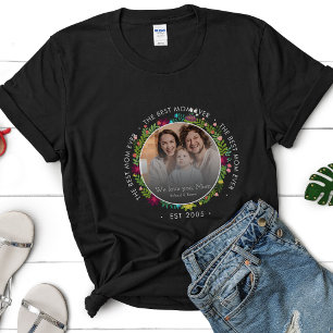 Mother's Day Gift Memorable Family Photo Best Mum T-Shirt