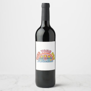 Mother's Day Gift Mind Your Own Motherhood Wine Label