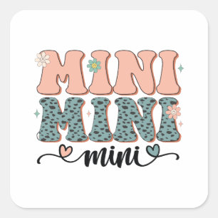 Mother's Day Gift   Mini Floral Square Sticker
