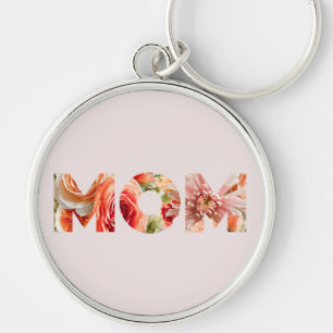 Mother's Day Gift Mum Floral Font Keychain