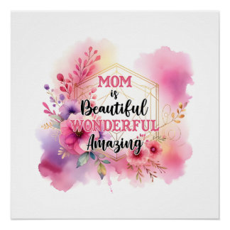 Mother's Day Gift | Mum Is Wonderful Poster