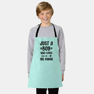 Mothers Day Gift Mum son matching kitchen Apron