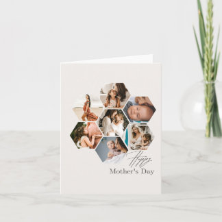 Mother's Day Gift Personalised MOMMY Photo Collage Card