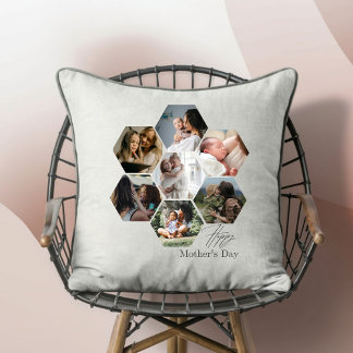 Mother's Day Gift Personalised MOMMY Photo Collage Cushion