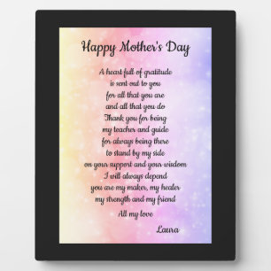 Mother's Day gift Plaque