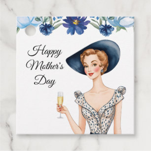 Mother's Day Gift Tags - Lady With Blue Hat