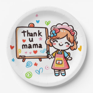 Mother's Day Gift   Thank You Mama Paper Plate