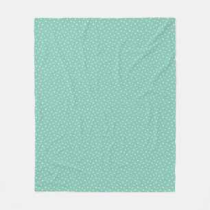 Mother's Day Gift Tiny Daisies On Mint Fleece Blanket