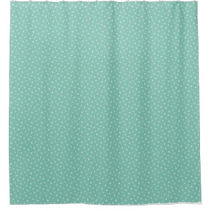 Mother's Day Gift Tiny Daisies On Mint Shower Curtain