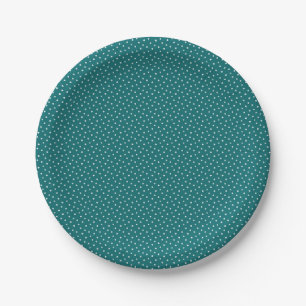 Mother's Day Gift Tiny Daisies On Teal Paper Plate