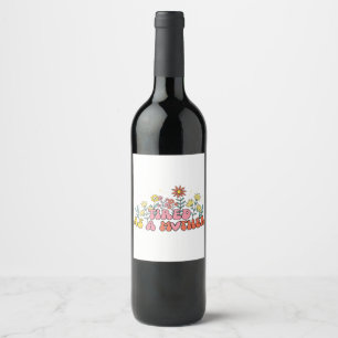 Mother's Day Gift Tired As A Mother Wine Label