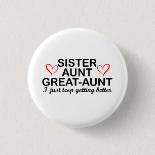 Mother's Day Gifts from Grandkids Sister Aunt Grea 3 Cm Round Badge