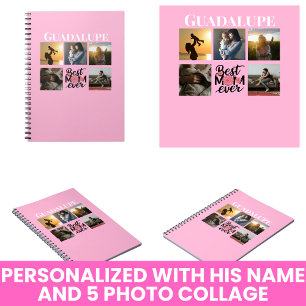 Mother's Day Gifts Photo Collage and Monogrammed Notebook