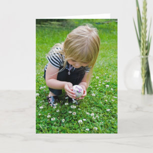 Mother's Day Girl with Egg Card