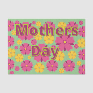 mothers day glorious flowers tissue paper