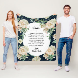 Mother's Day Grandma Grammy Nana from Grandkids Fleece Blanket