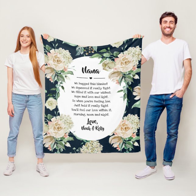 Mother's Day Grandma Grammy Nana from Grandkids Fleece Blanket (In Situ)