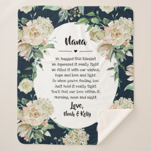 Mother's Day Grandma Grammy Nana from Grandkids Sherpa Blanket