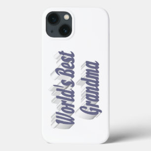 Mothers Day Grandma grey typography iPhone 13 Case