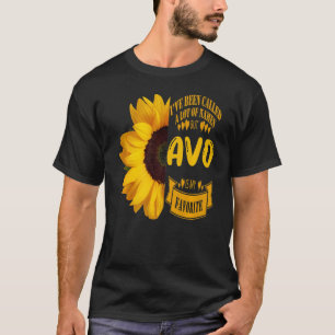 Mother's Day Grandparents Day Big Sunflower Avo T-Shirt