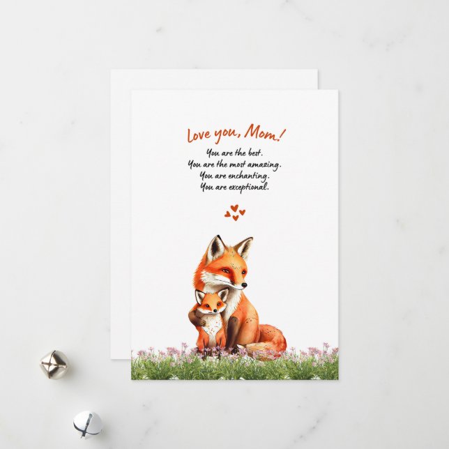 Mother's Day Greeting Card (Front/Back In Situ)