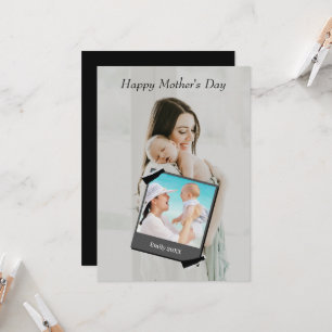 Mother's day greeting card with photo