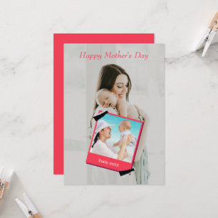 Mother's day greeting card with photo