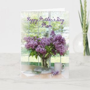 MOTHER'S DAY GREETING FOR MOTHER - LILACS CARD