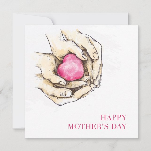 Mother's day hand drawn card - Greetings Card (Front)