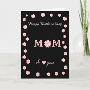 Mother's Day Heart Flowers Card