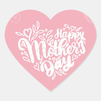 MOTHERS DAY HEART STICKER