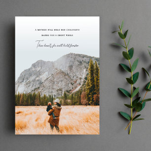 Mother's Day Heartfelt Quote Flat Holiday Card