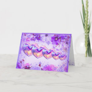 Mother's Day Heart's & Daisey's Card