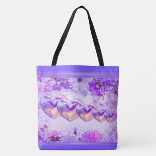 Mother's Day Hearts & Daisey's Tote Bag