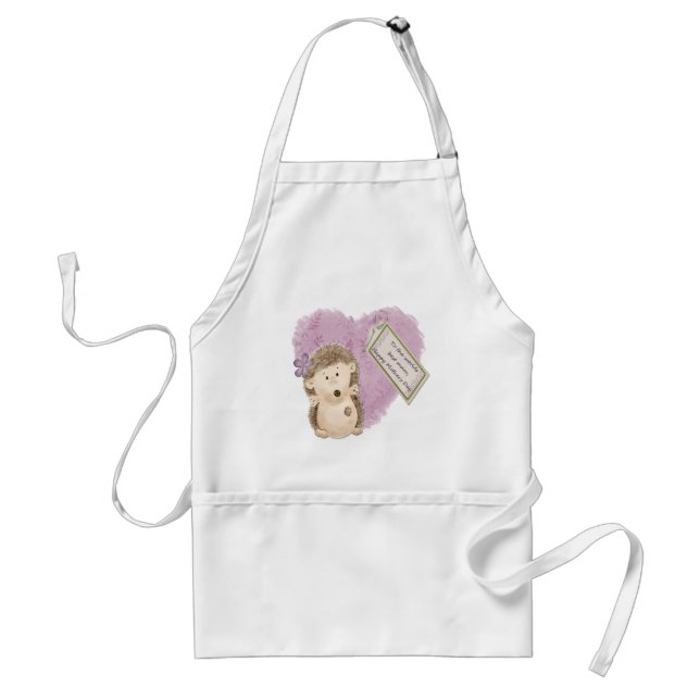 Mothers Day Hedgehog - Standard Apron (Front)