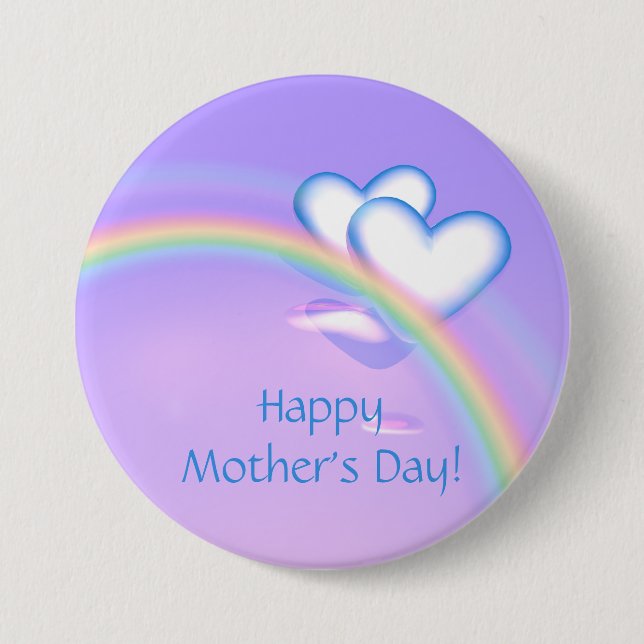Mothers Day High Hearts 7.5 Cm Round Badge (Front)