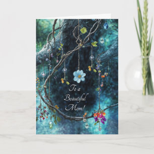 Mothers Day Hippie Bohemian Feel Pretty Card