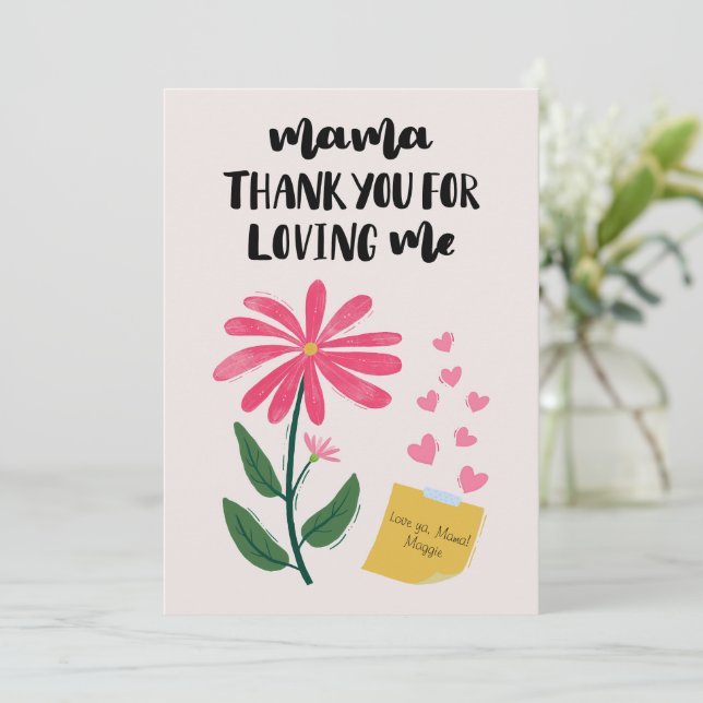 Mother's day holiday card (Standing Front)