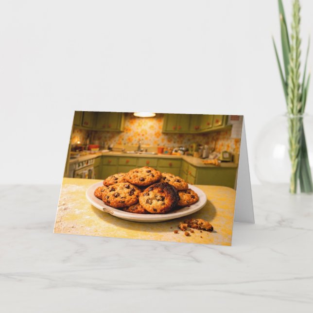 Mother's Day Humor Burnt Cookies Card (Front)