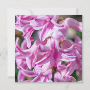 Mother's Day Hyacinth Customisable Poem Square Card