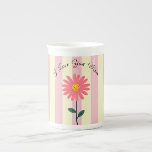 Mothers Day,I Love You Mum,Best Mum Ever, Modern Bone China Mug