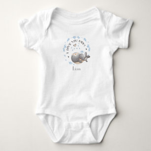 Mother's Day, I love you mum, Personalised Baby Bodysuit