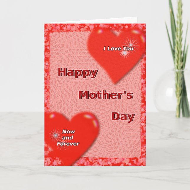 Mother's Day "I love you, now and Forever" Thank You Card (Front)