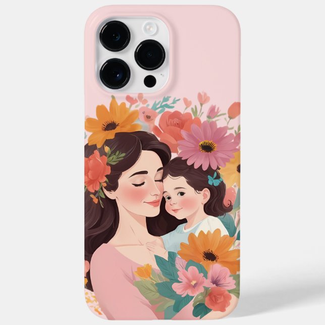 Mothers Day Illustrator Case-Mate iPhone Case (Back)