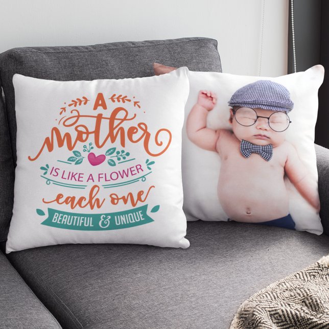 Mothers day inspirational quote photo template cushion (Creator Uploaded)