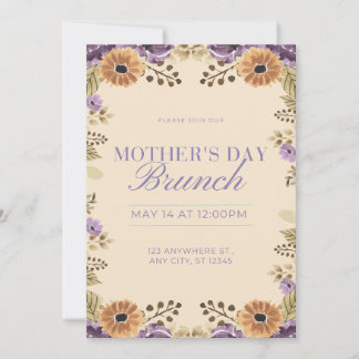 Mothers Day Invitations & Announcements flowers
