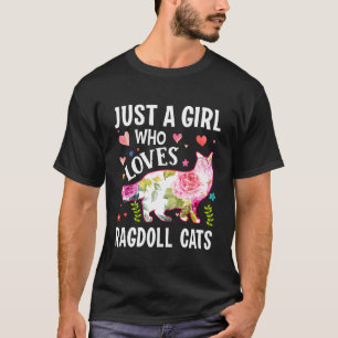 Mother's Day Just A Girl Who Loves Ragdoll Cats T-Shirt