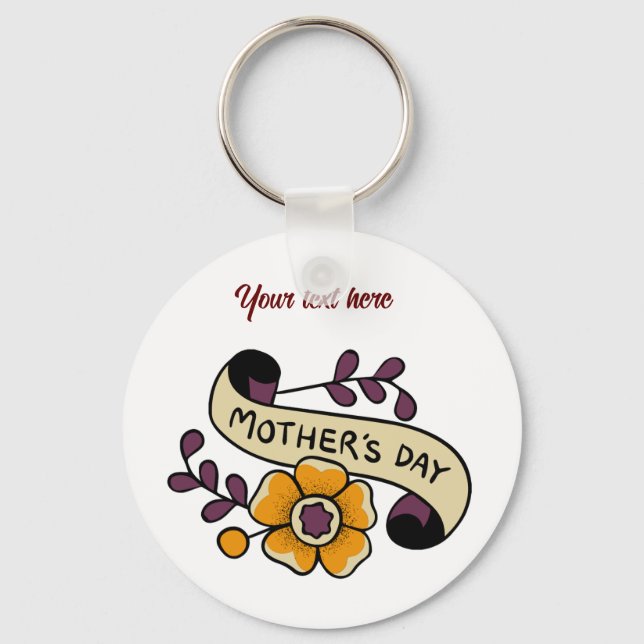 Mother's Day keyring - customise your own words (Front)