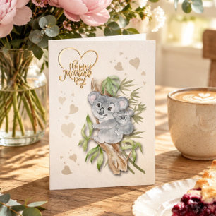 Mother's Day Koala Bears Holiday Card