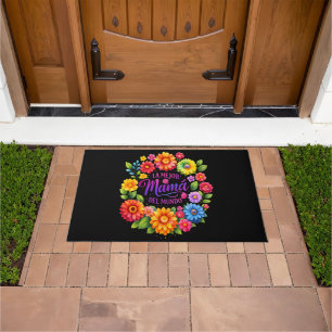 Mothers Day La Mejor Mama Del Mundo Doormat